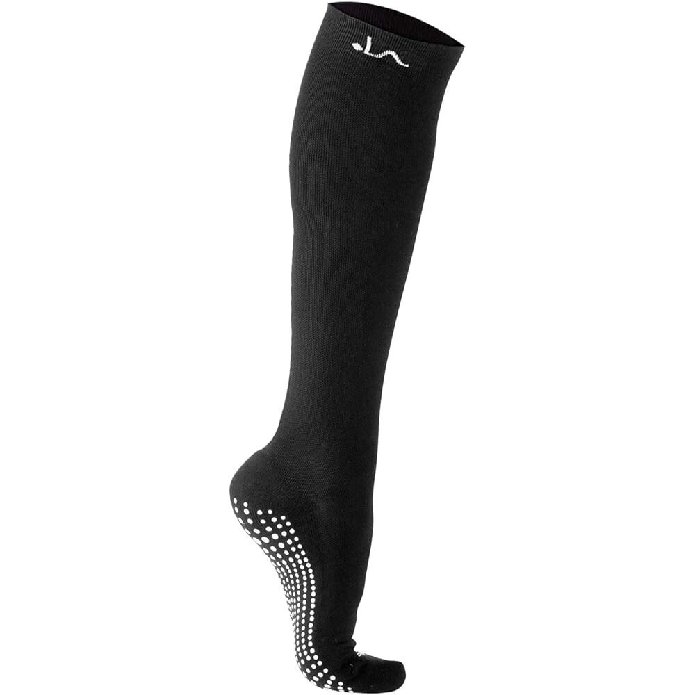 LA‎ ACTIVE Graduated Compression Socks Non-Slip Grips Safety S/M  Set Of 2 NEW